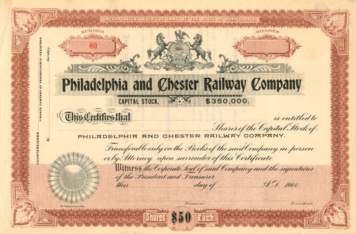 Philadelphia and Chester Railway Co.